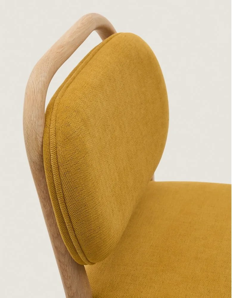 Mustársárga bárszék (ülésmagasság 66 cm) Helda – Kave Home