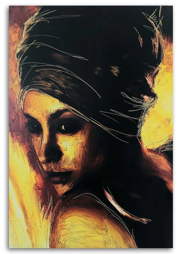 Gario Vászonkép Introvertált no, portré, portré Méret: 70 x 100 cm