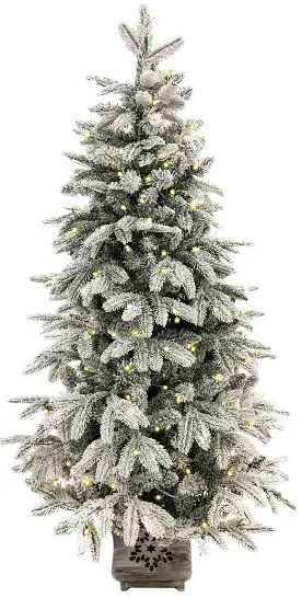 3D-s Arktikus Luc cserepes műfenyő 120cm 200LED