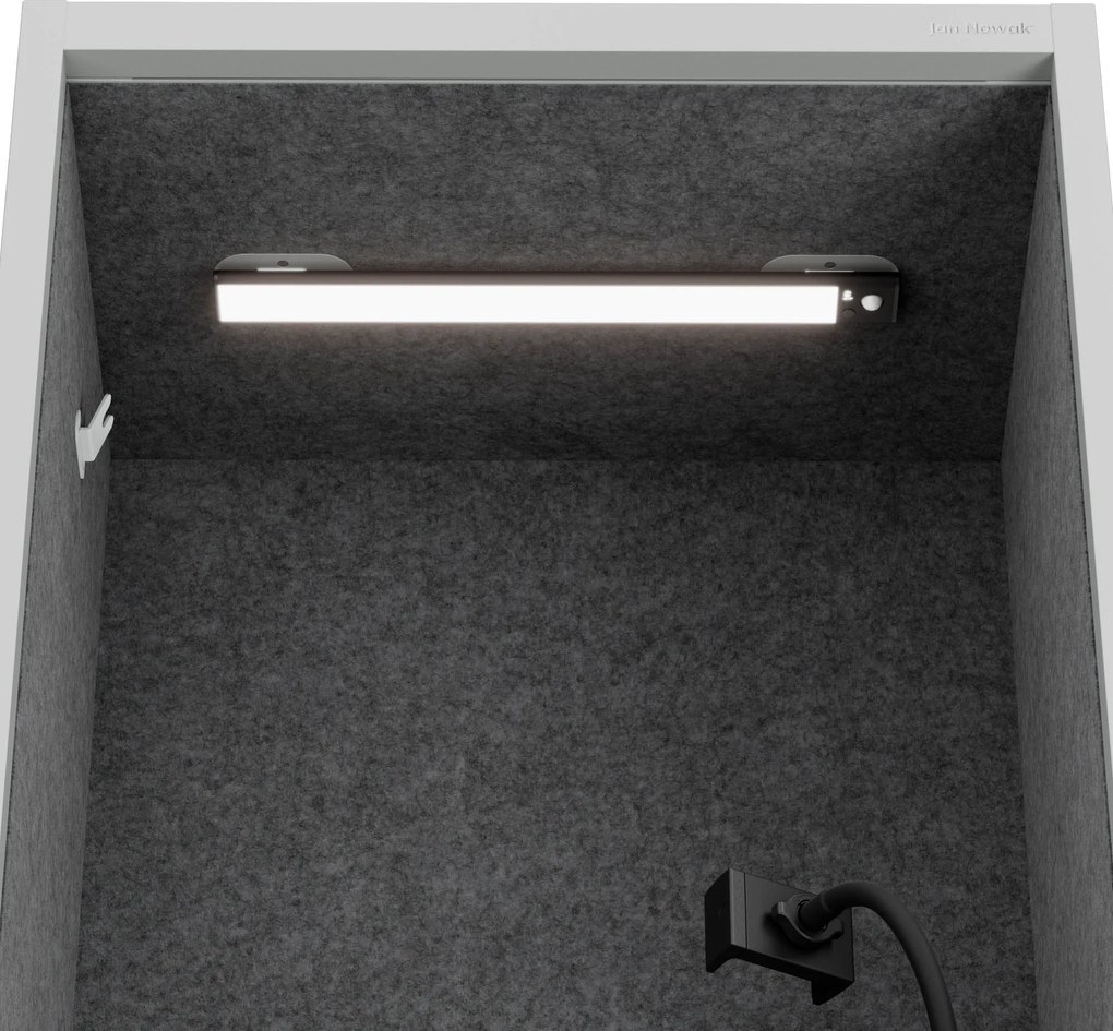 Sally 600mm korpus Szary - siedzisko Ciemnoszary