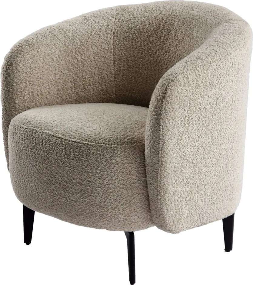 Fotel, bézs/fekete, PRESO