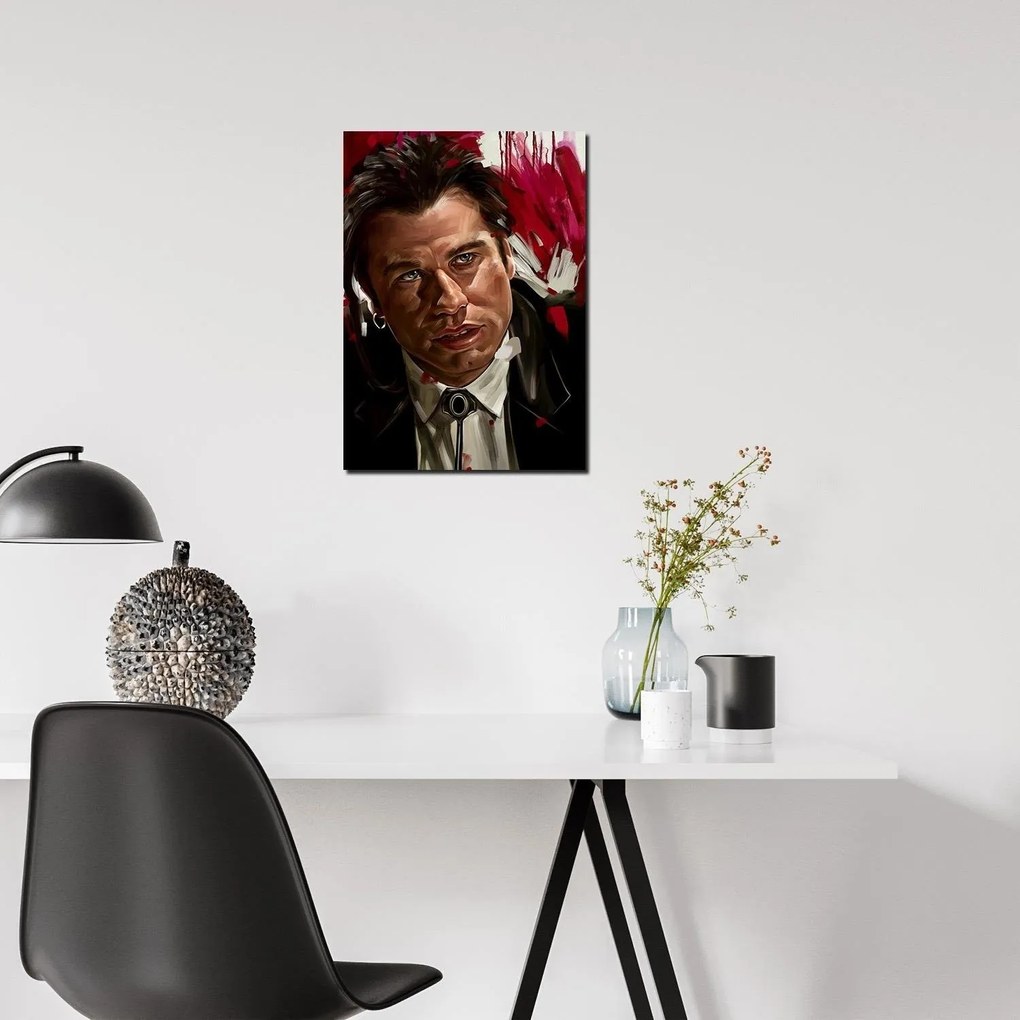 Gario Vászonkép Pulp Fiction, John Travolta alias Vincent Vega - Dmitry Belov Méret: 60 x 90 cm