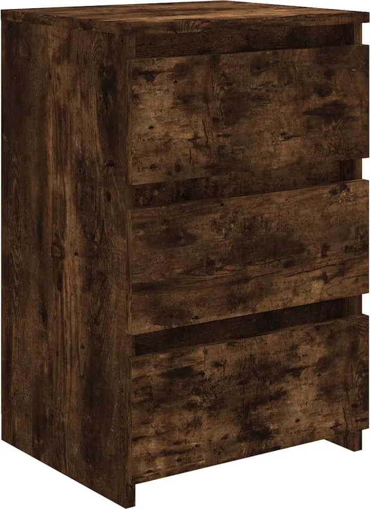 vidaXL füstös tölgy színű szerelt fa éjjeliszekrény 40 x 35 x 62,5 cm