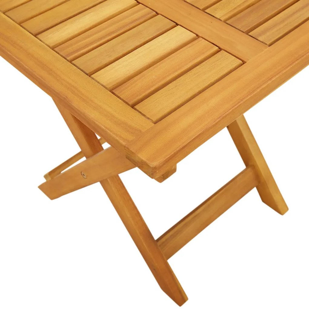 Napozó párnával 3 pcs Barna 40 x 40 x 40cm Tömör akácfa