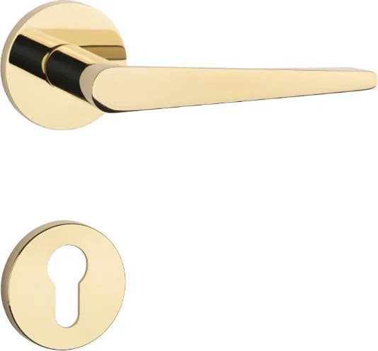 APRILE ARNICA Körrozettás R SLIM 7MM GOLD PVD - Fényes arany színű PVD bevonat PZ