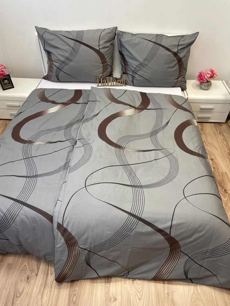 Gold Ribbon pamut ágyneműhuzat 200x140cm+90x70cm TiaHome