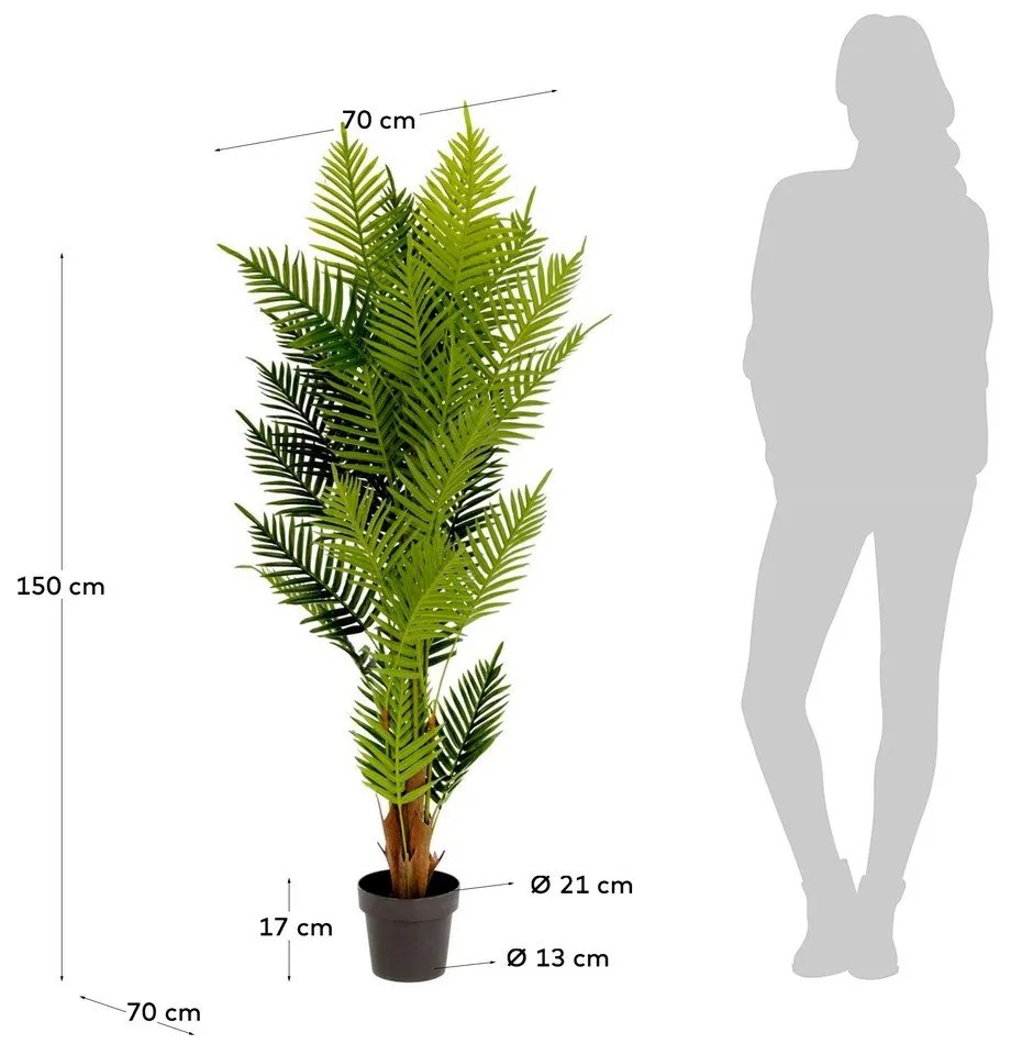 Fern műnövény, magasság 150 cm - Kave Home