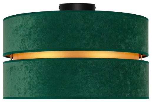 Duolla - Mennyezeti lámpa DUO 1xE27/40W/230V átm. 40 cm zöld/arany