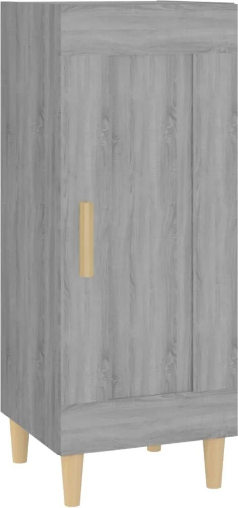 vidaXL szürke sonoma színű szerelt fa tálalószekrény 34,5 x 34 x 90 cm