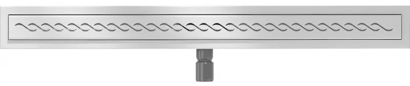 Mexen Lapos rozsdamentes acél zuhanytálca 80 cm minta M18, 1023080-15