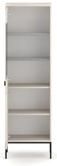 Üveges Vitrin Kasmír/Fekete Színben. MAGGIORE MA04 2D