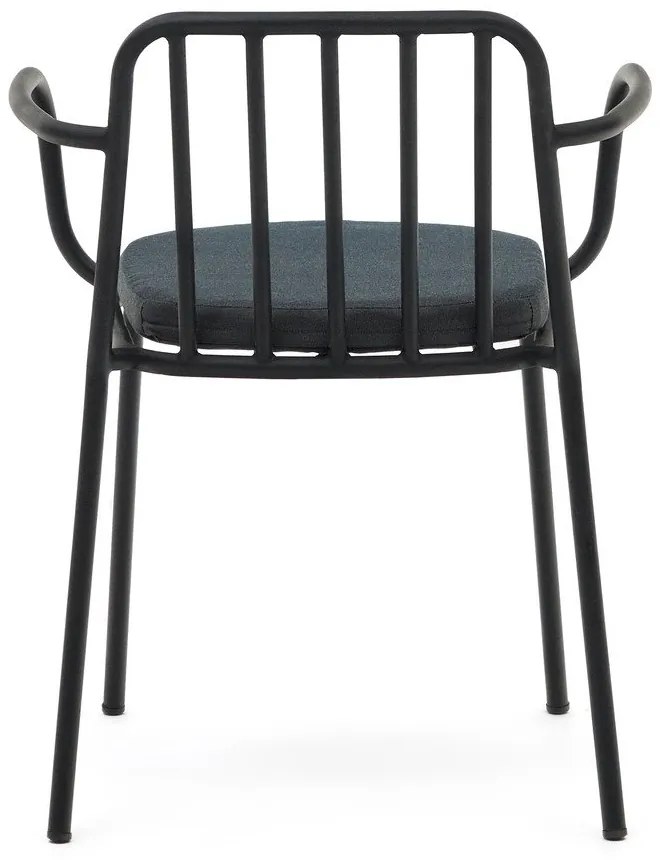 Fekete fém kerti szék Bramant – Kave Home