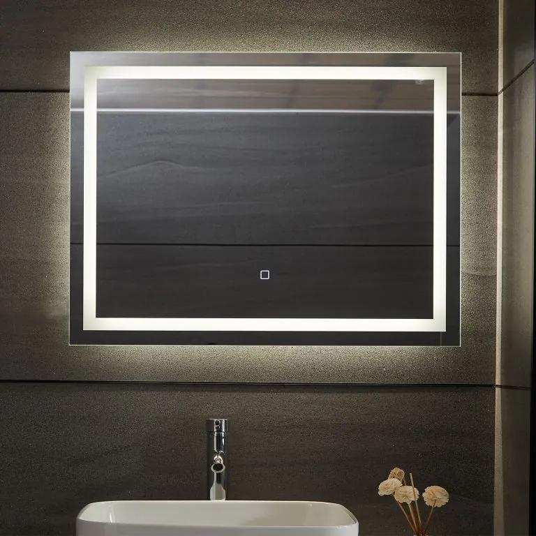 AQUAMARIN Fürdőszobatükör LED SP05 80 x 60 cm 28 W