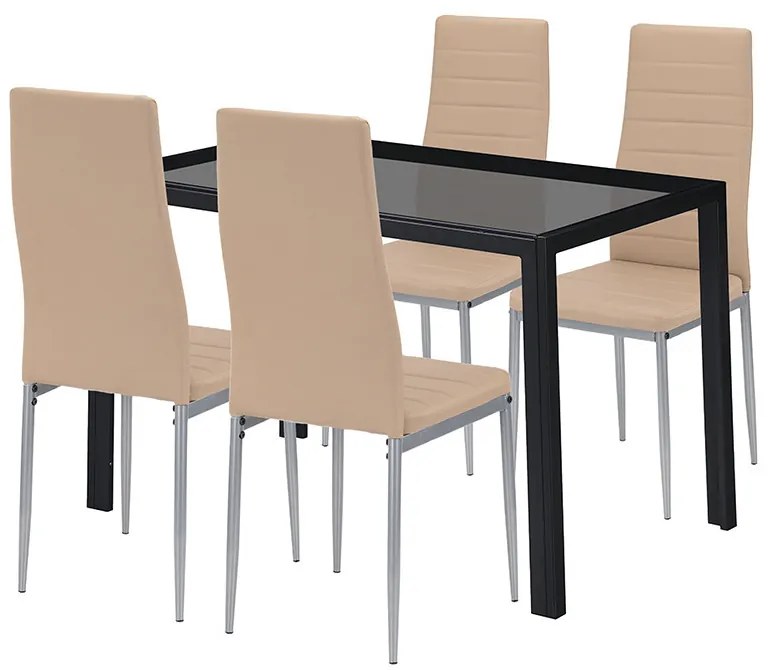 Rowan 4+1 étkező garnitúra bézs-szürke