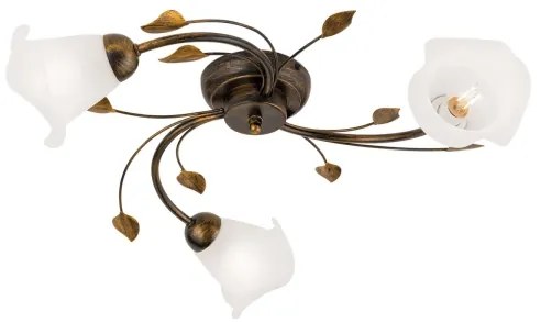 Orion DL 7-788/3 - Felületre szerelhető csillár  SISI 3xE14/40W/230V átm. 60 cm bronz/patinás