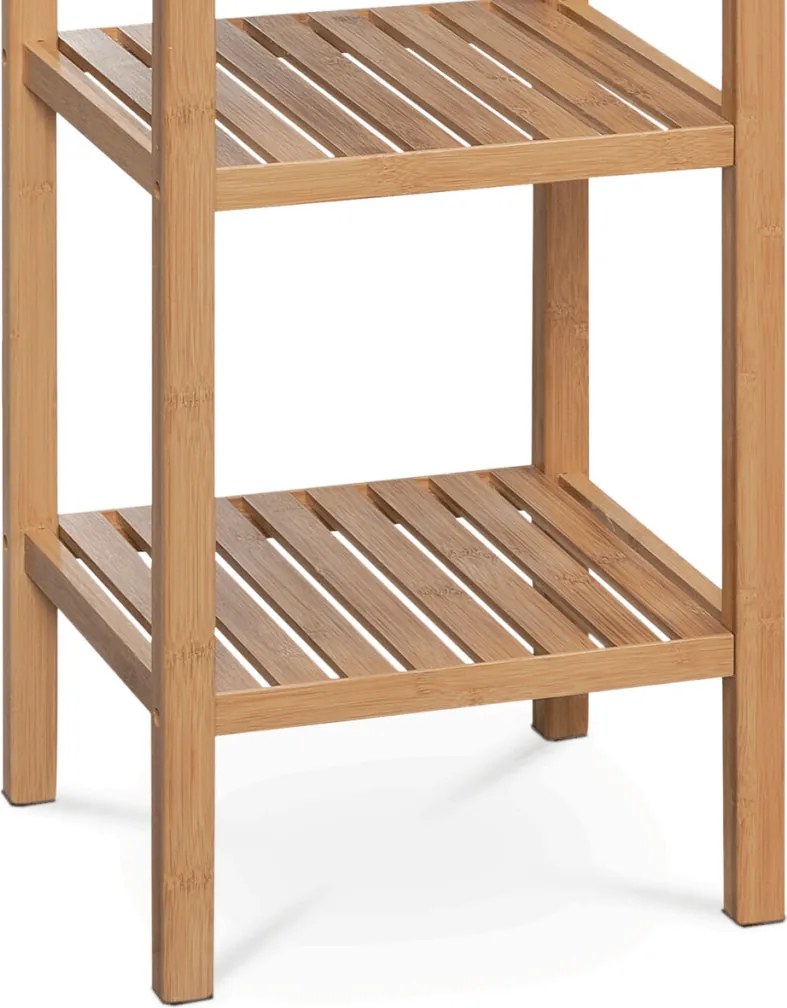 Barna tömörfa polcállvány – modern regál DR-011-3