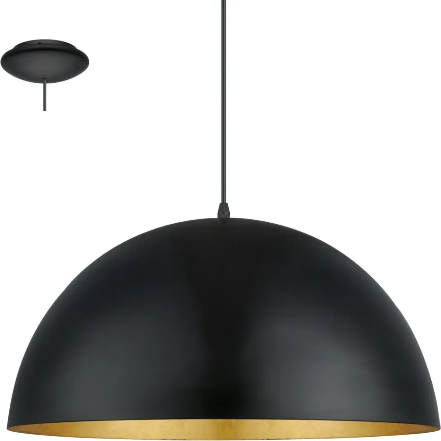 EGLO 94936 GAETANO Modern Függesztett Lámpa Fekete, Arany E27 IP20