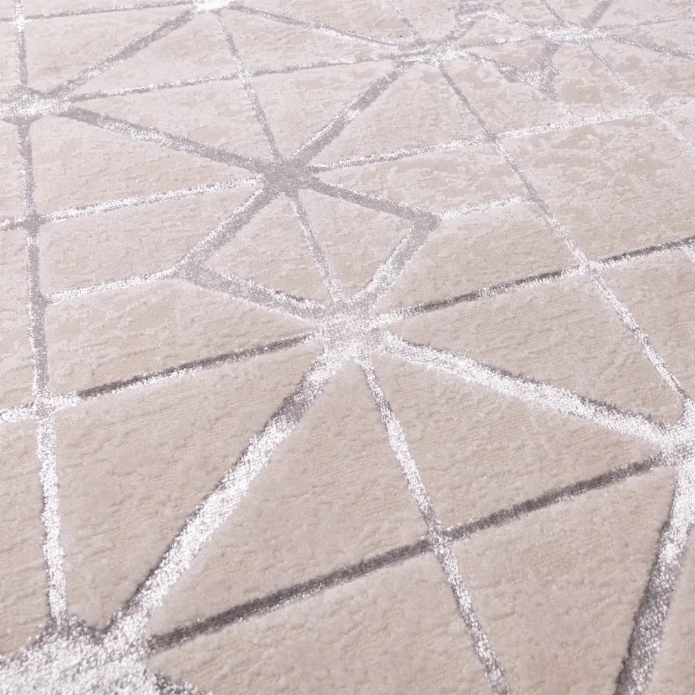 Ezüstszínű-rózsaszín szőnyeg 150x80 cm Aurora - Asiatic Carpets