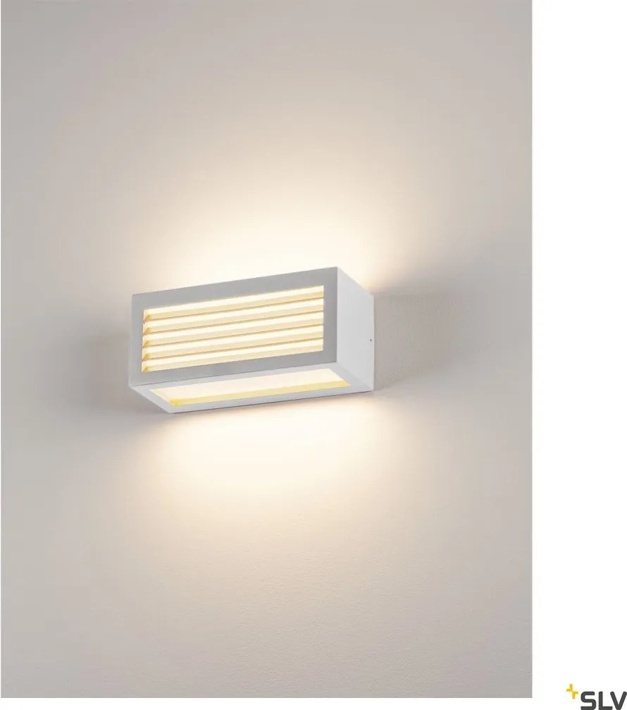 SLV 232491 BOX Modern Kültéri Fali Lámpa Fehér E27 IP54