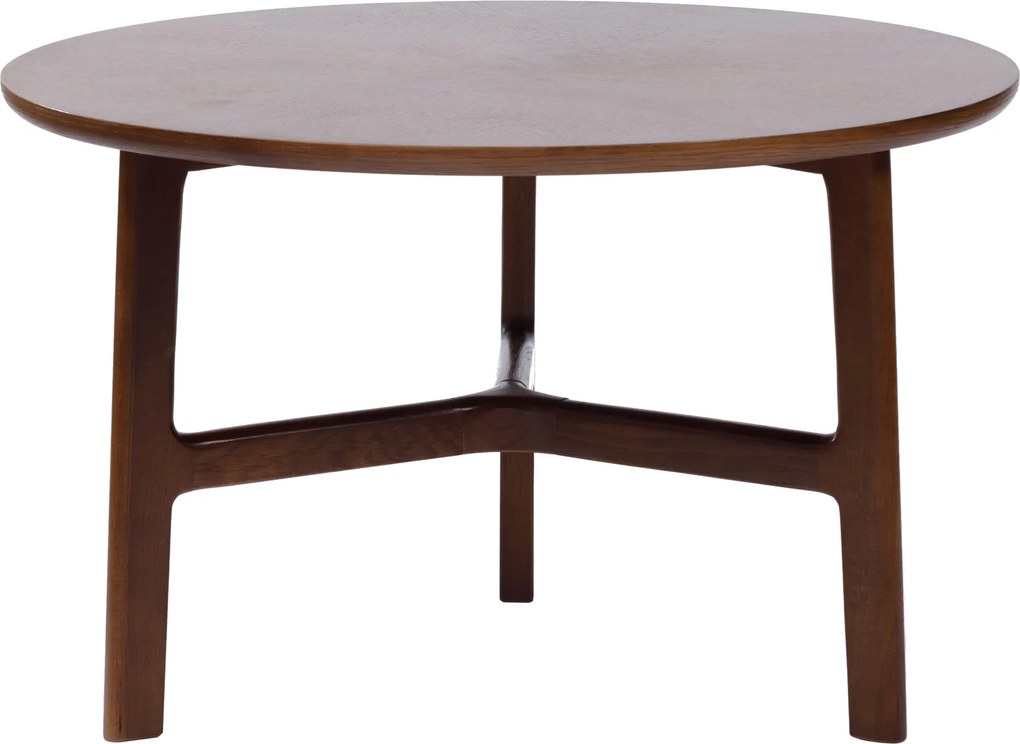 MAZZONI EXPORT BELLUNO Natúr Dió (Sötétbarna) - FA DOHÁNYZÓASZTAL Ø65 cm KEREK MODERN CLASSIC