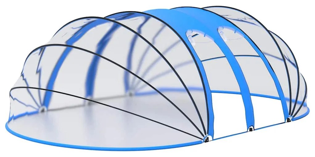 Ovális medencekupola 620 x 410 x 210 cm