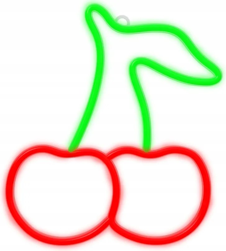 Neon Fali Led Cseresznye Reklám Bár Pub Színes Fényerőszabályzó Usb