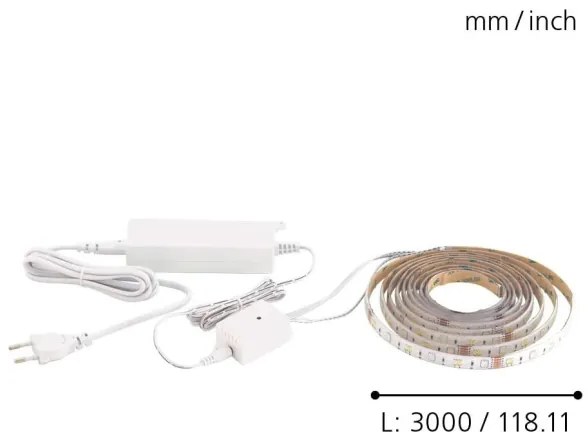 Eglo 32741 - 3m LED RGB szalag STRIPE-C LED-RGB/11,4W/230V
