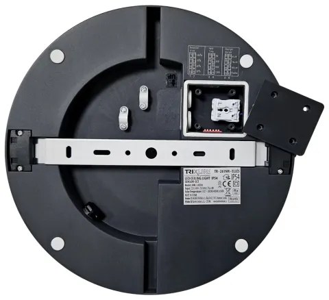 LED Fürdőszobai mennyezeti lámpa érzékelővel ELLÉ LED/24W/230V átm. 26 cm IP54 antracit