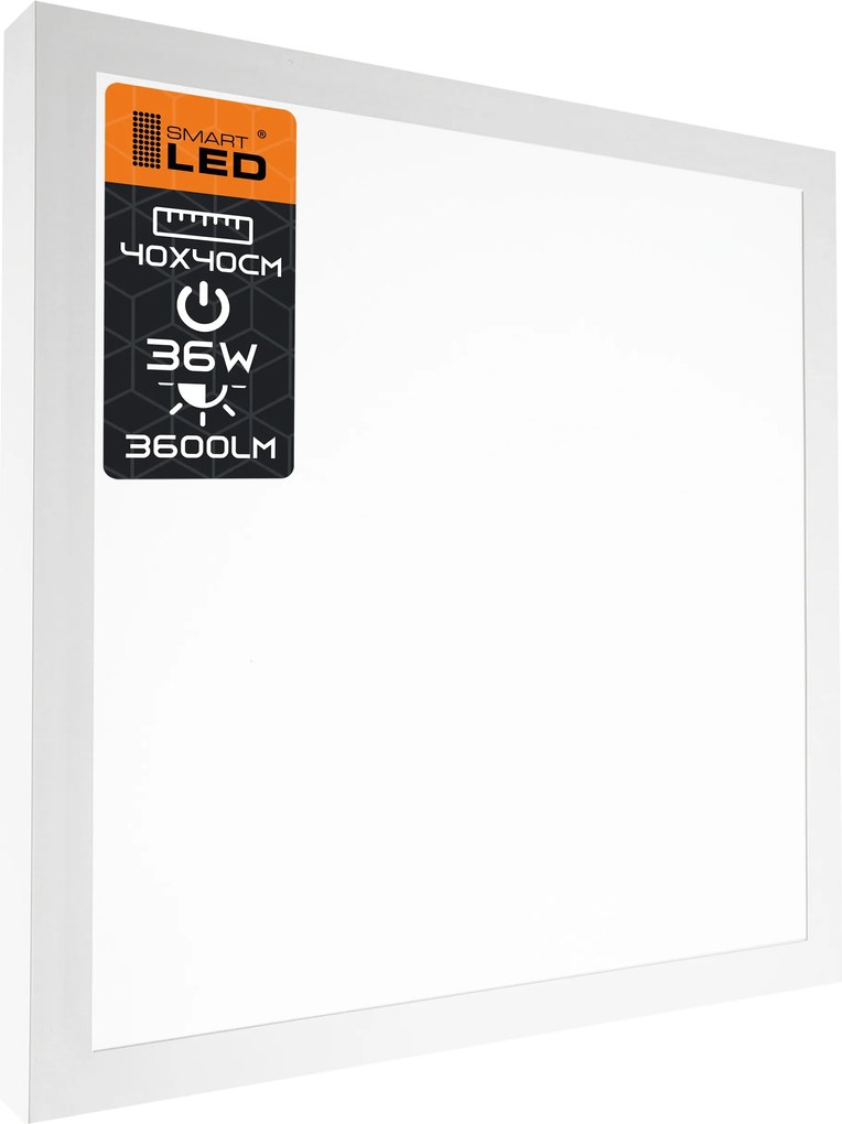 Led panel Falra szerelhető Mennyezeti Plafon Négyzet alakú 36W 40x40 cm Nagy Fehér