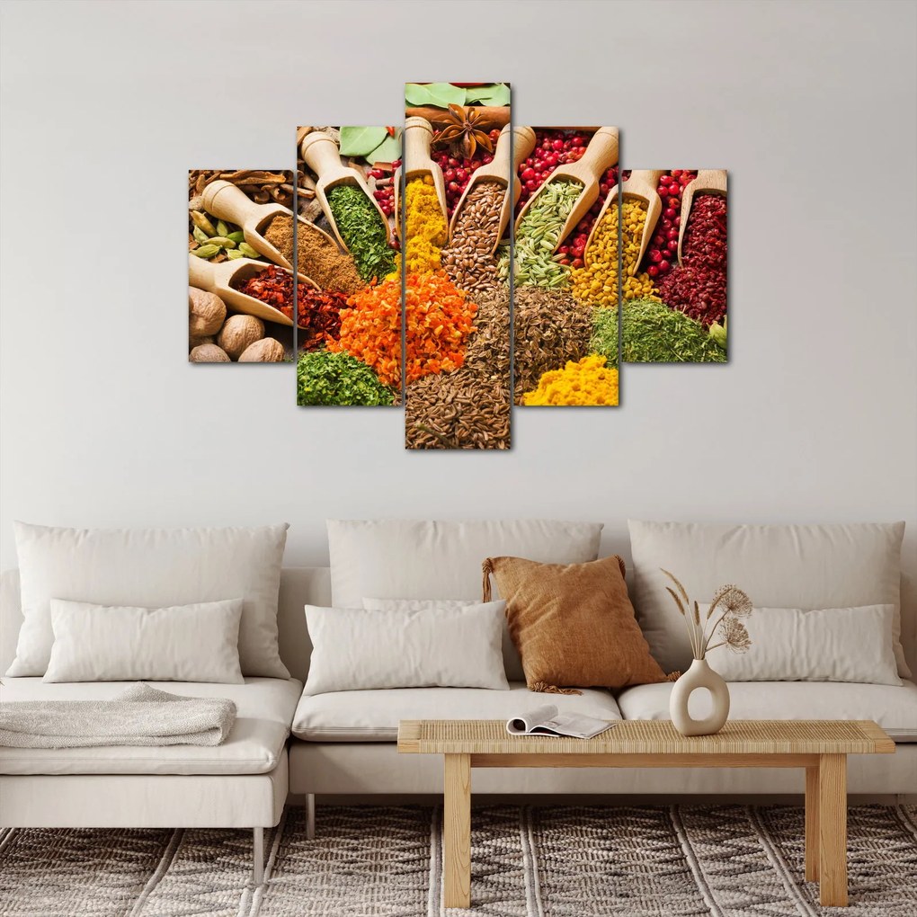 Kép - Fűszerek a világ minden tájáról (150x105 cm)