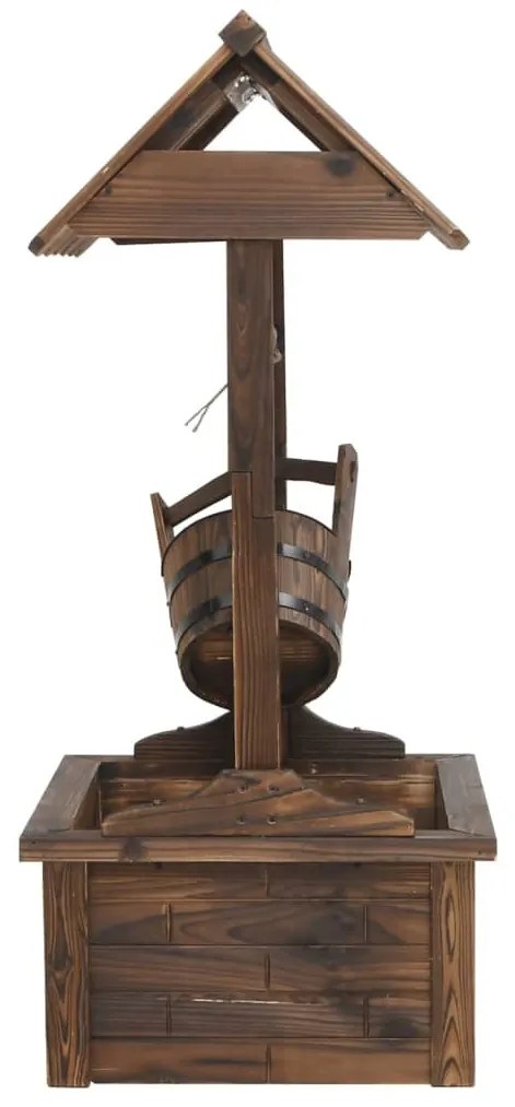 tömör fenyőfa kívánságkút szivattyúval 57 x 50 x 112 cm