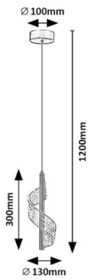Rabalux 72414 - LED kábeles csillár ZOFRAEL LED/6W/230V 3000K