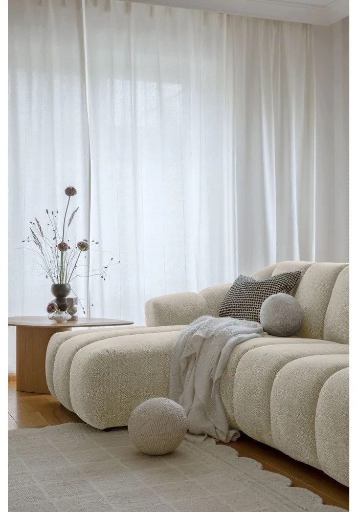 Bézs sarokkanapé (bal oldali-heverő résszel) Shell – Miuform