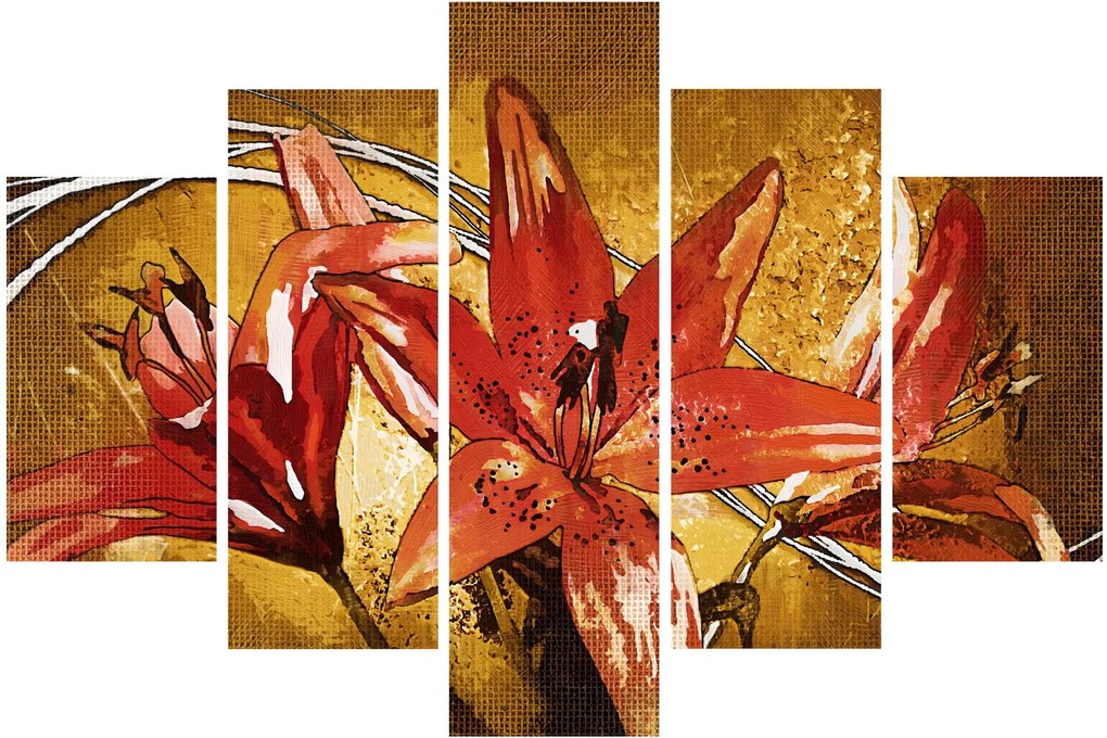 Kép a liliomvirágokról (150x105 cm)