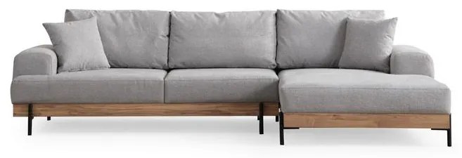 Sarokkanapé Eti Oak Jobbos - Szürke