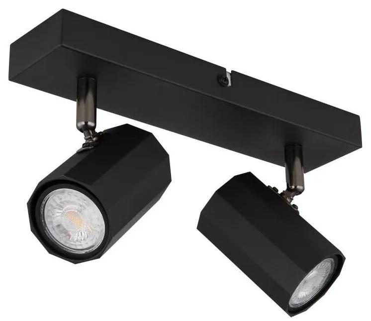 Globo 57918-2B - Spotlámpa JAMES 2xGU10/25W/230V fekete