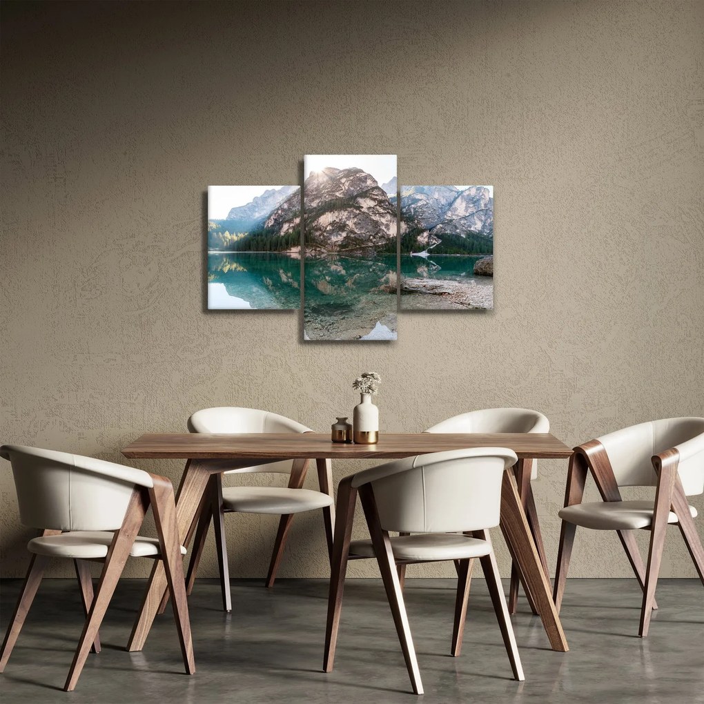 Kép egy hegyi tóról (90x60 cm)