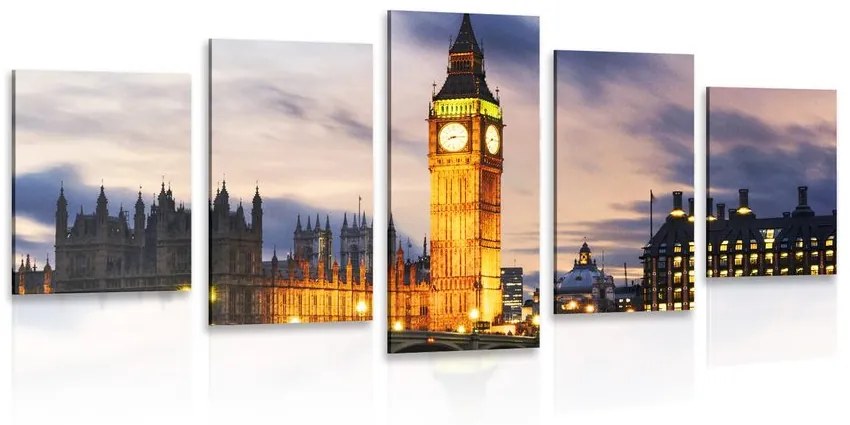 5 részes kép Big Ben Londonban