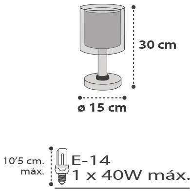 Dalber D-41411E - Gyerek asztali lámpa CLOUDS 1xE14/40W/230V
