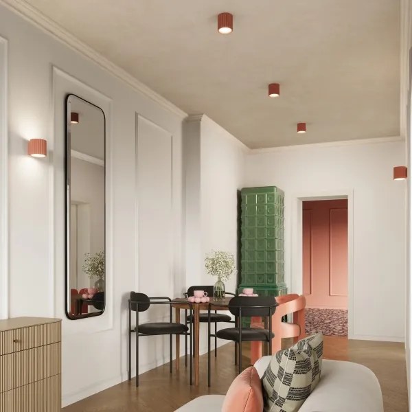 Sollux SL.1826 - AURA fali lámpa 1xG9/10W/230V rózsaszín