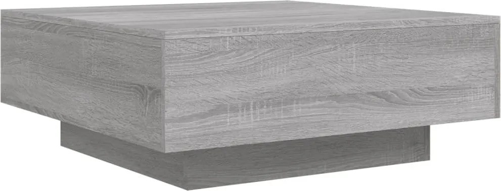 vidaXL szürke sonoma színű szerelt fa dohányzóasztal 80 x 80 x 31 cm