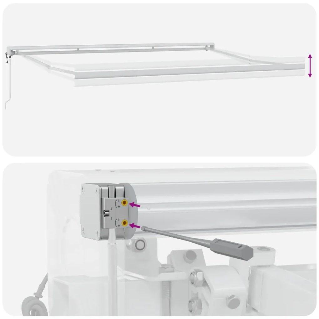 Automatikus behúzható napellenző narancssárga és barna 450x300 cm