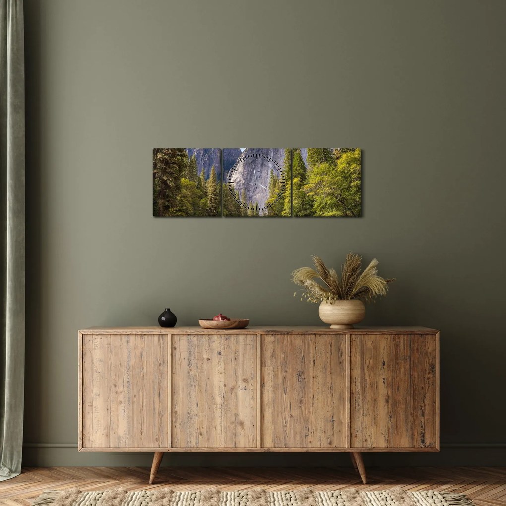 Sziklák képe (órával) (90x30 cm)
