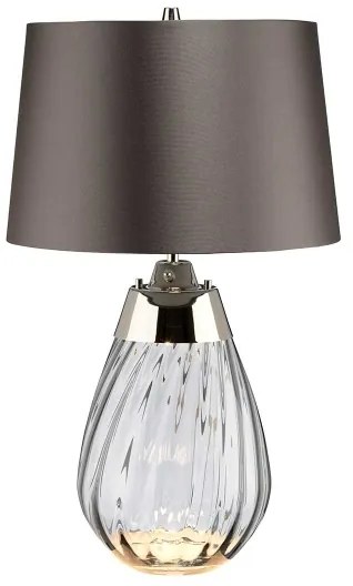 Elstead LENA-TL-S-SMOKE - LED Asztali lámpa LENA 1xE27/60W/230V + 1xGU10/7W szürke