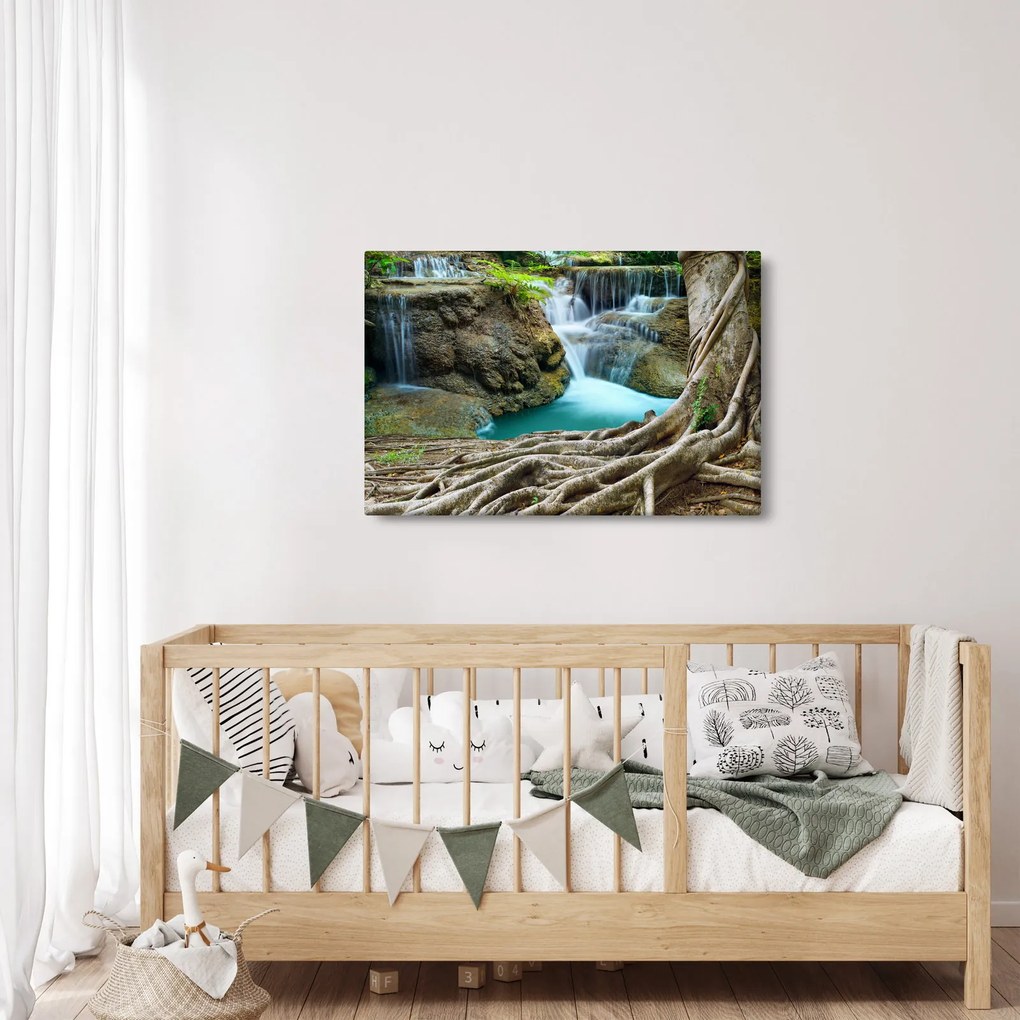 Kép - Folyó vízesésekkel (90x60 cm)