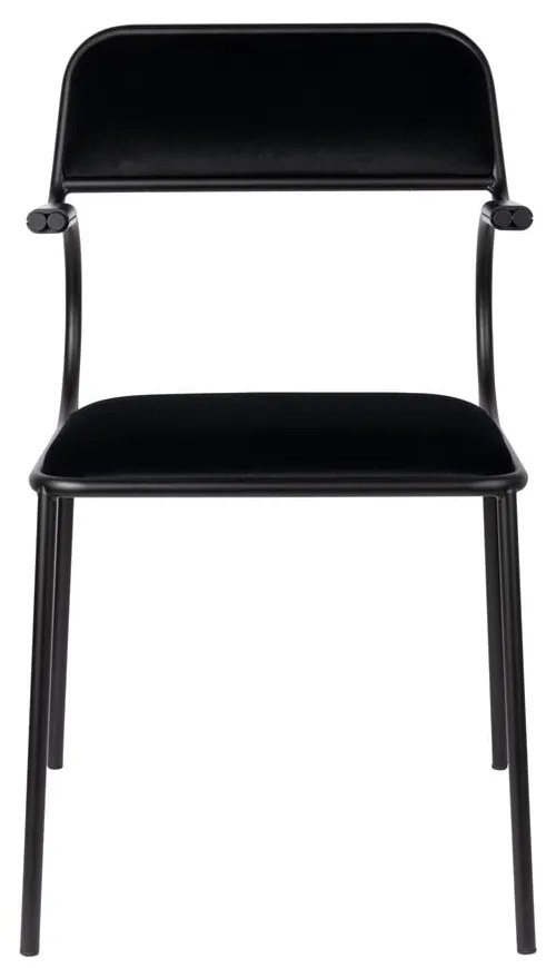 Fekete étkezőszék szett 2 db-os Alba – Zuiver