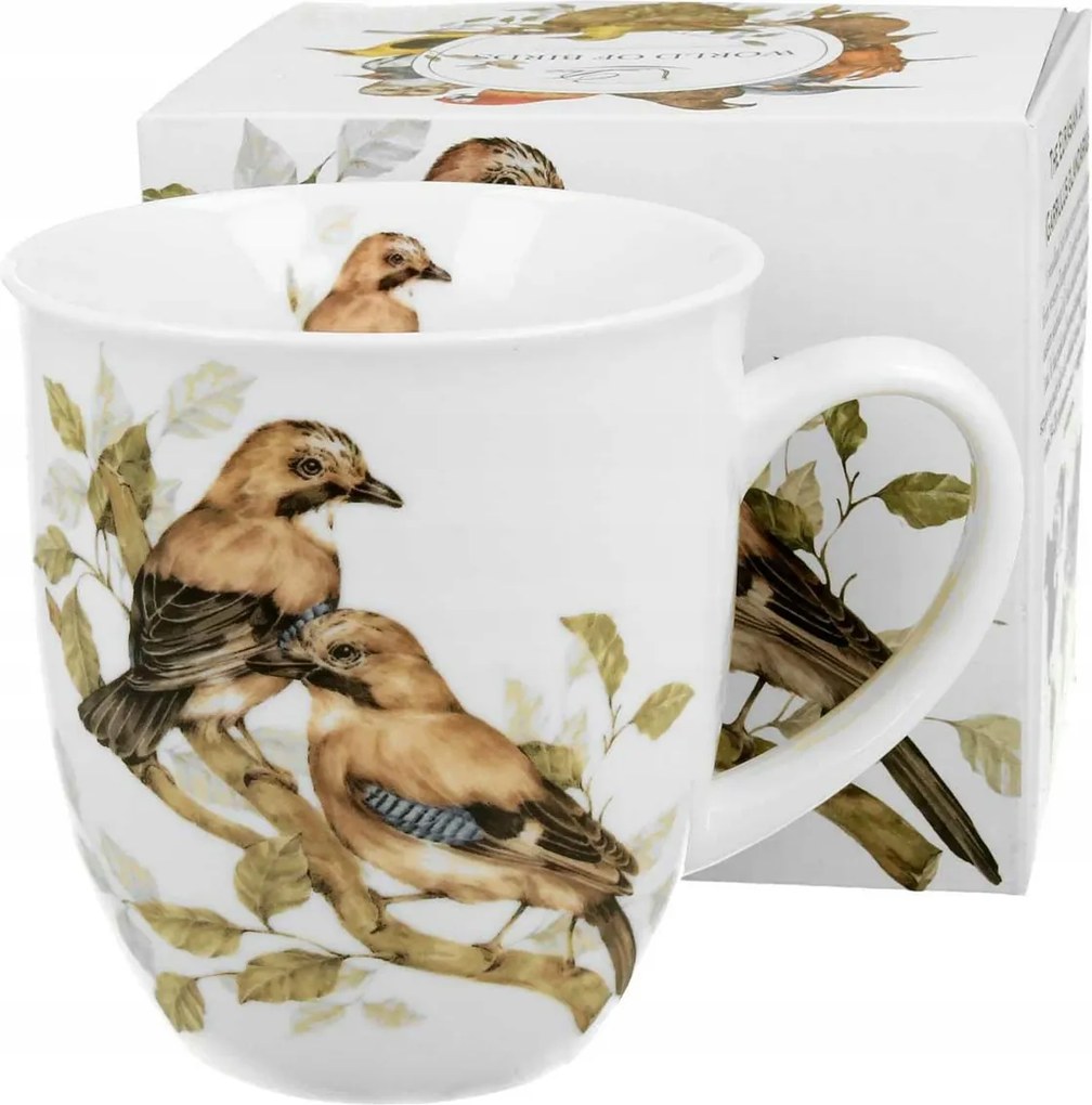 Porcelán bögre Animals Sólyom pár 400ml ajándék dobozban