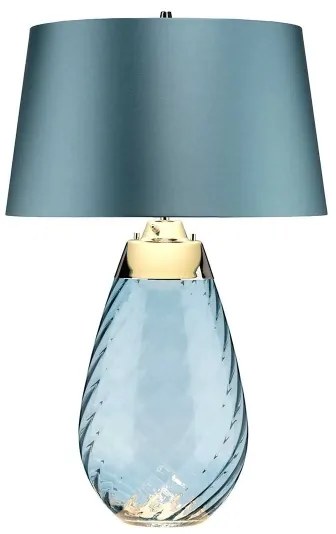 Elstead LENA-TL-L-BLUE - LED asztali lámpa LENA 1xE27/60W+1xGU10/7W kék