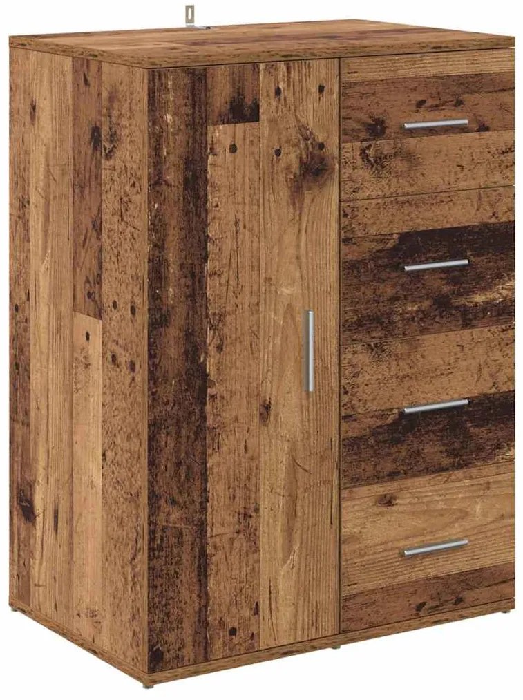 Széf fiókkal Öreg fa 59 x 39 x 80 cm Faanyag