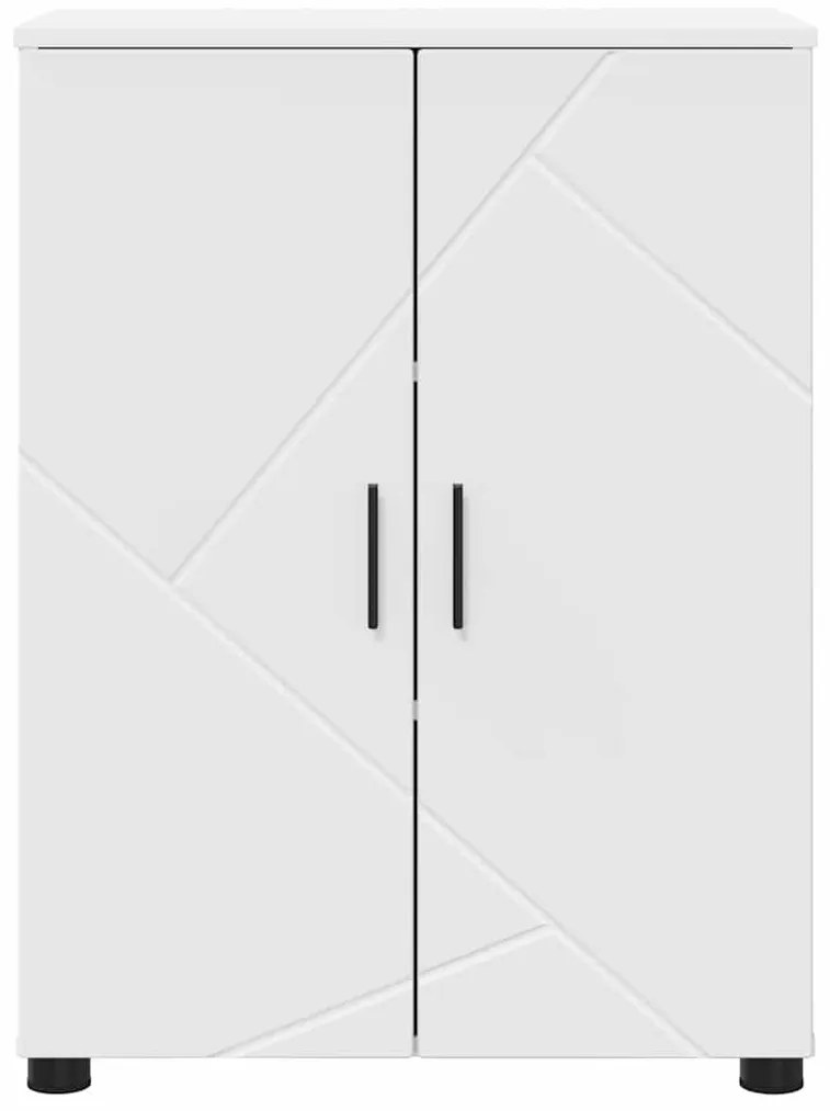 Fürdőszoba Székény polcokkal Fehér 60 x 35 x 80 cm Faanyag